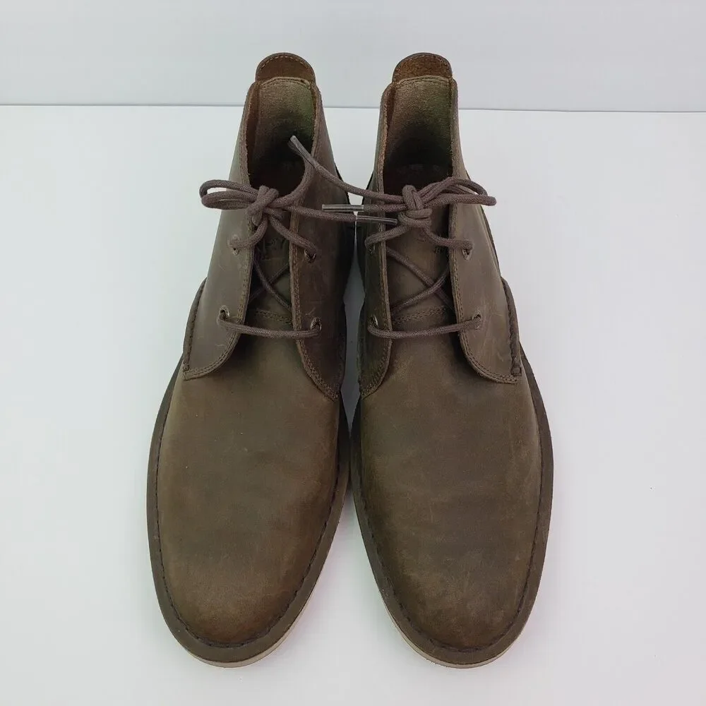 Sperry Top Sider Mens Size 8.5 Brown Leather Formal Chukka Boots STS14653